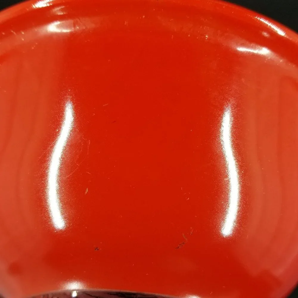 PYREX 322 1L Red Mixing Bowl Clear Bottom Vintage 1980s [ 2nd of of 2]